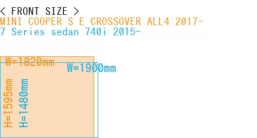 #MINI COOPER S E CROSSOVER ALL4 2017- + 7 Series sedan 740i 2015-